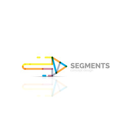 Arrow icon vector logo. Company branding element