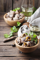 Sardinian traditional dish of murex brandaris