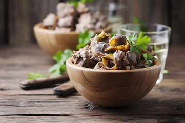 Sardinian traditional dish of murex brandaris