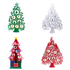 Christmas decorations collage