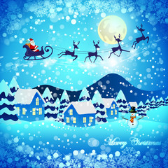 Fototapeta na wymiar Christmas Background - Vector illustration