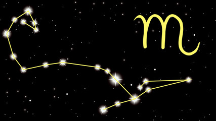 Obraz na płótnie Canvas Scorpius constellation