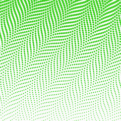 Simple retro pastel green halftone background with dots and swir