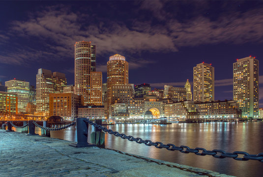 city view of Boston, Massachusetts, USA