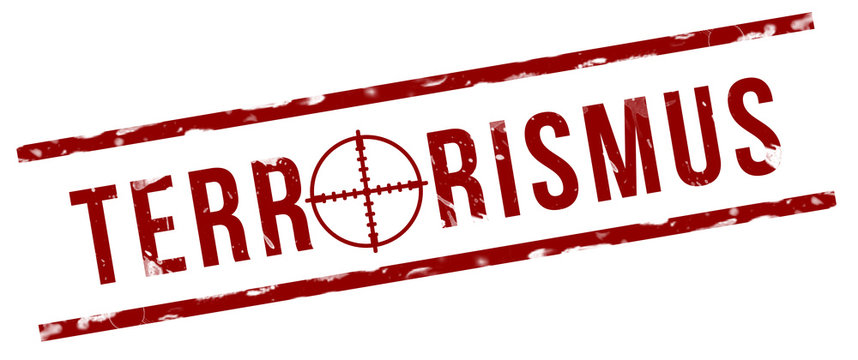 Terrorismus Stempel mit Fadenkreuz