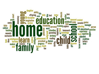 Conceptual education word cloud