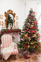 Fototapeta na wymiar Christmas decor, Christmas Background, Christmas tree