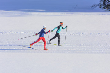 harmonischer Laufstil beim Langlauf