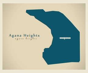 Modern Map - Agana Heights GU
