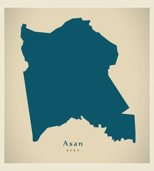 Modern Map - Asan GU