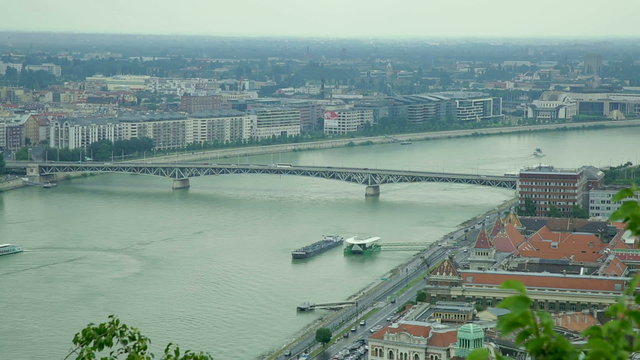 View on Danube river in Budapest, Hungary
