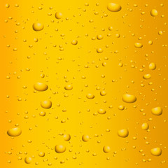 Beer background with drops. 