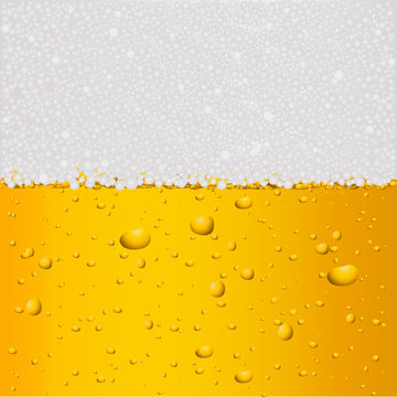 Beer background with drops. 