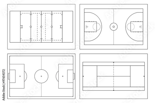 Football Field Drawing Free Drawing Tutorial Easy