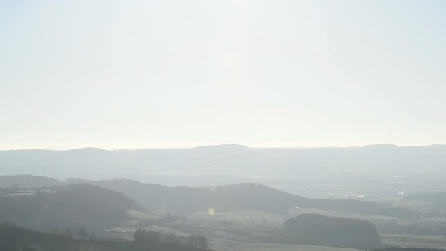 Schw&auml;bische Alb, Panoramablick vom Berg Rechberg 