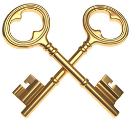 zwei goldene Schlüssel