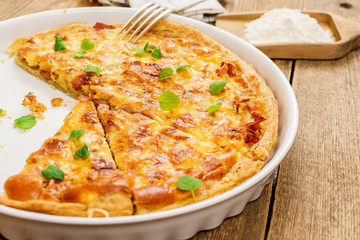 Traditional french quiche