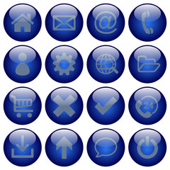 Basic web buttons. Disabled status.