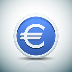 Obraz premium Euro button