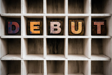 Debut Concept Wooden Letterpress Type in Draw