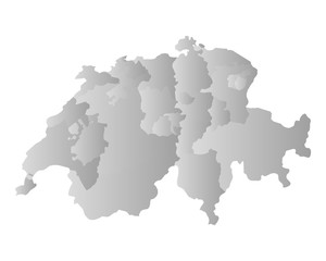 Karte der Schweiz