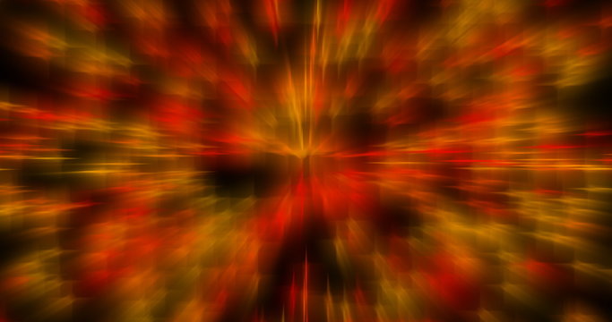 Abstract red blury motion background moving from centar