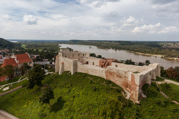 view of the old town of Kazimierz Dolny on the Vistula 
