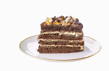 Piece of chocolate cake