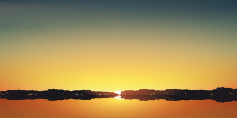 Obraz premium Paysage Couche de soleil