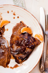 Chocolate pancakes
