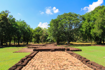 Obraz premium Landscape of Si Them Historical Park at Phetchabun province,Thailand.