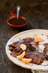 Chocolate pancakes