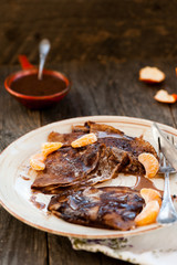 Chocolate pancakes