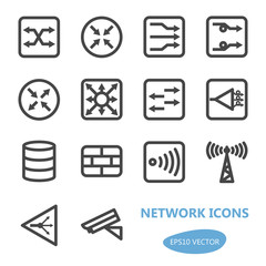 Network Devices Icon Set