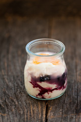Yogurt with fruits