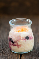 Yogurt with fruits