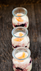 Yogurt with fruits