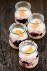 Yogurt with fruits