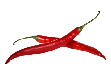 Red chili pepper isolated on white background