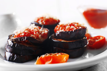 Baked vegetables for breakfast