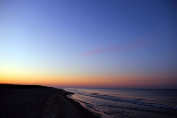 Beautiful sunset on seascape