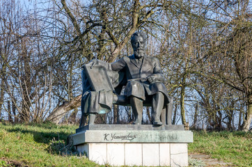 Iron Ustiyanovich monument to the artist in his native village