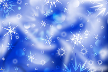 Fototapeta na wymiar Winter background. Abstraction. Snowflakes.