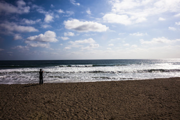 Man on the beach