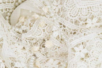 Wedding white lace background