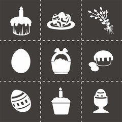 Vector Easter icon set