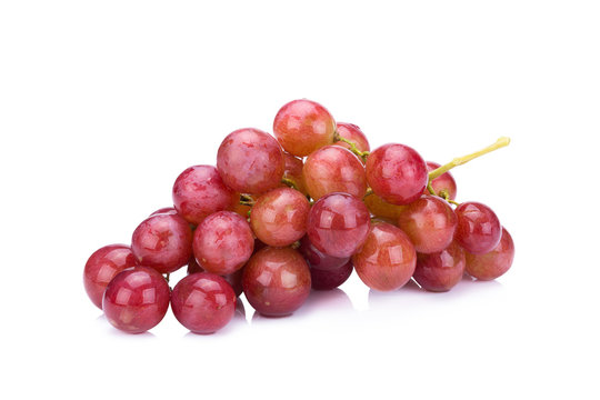 grapes isolated on over white background