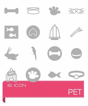 Vector Pet icon set