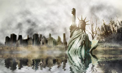 Küchenrückwand glas motiv Apokalypse in New York © oneinchpunch