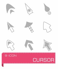 Vector Cursor icon set